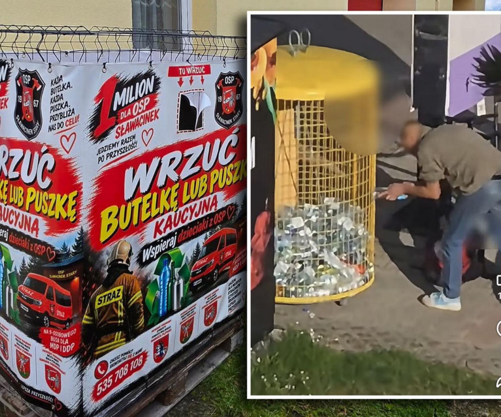 Tak okradają zbiórkę dla dzieci. Strażacy nagrali perfidnego złodzieja