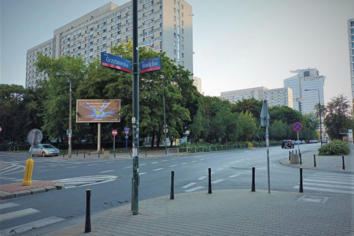 Ulica Grzybowska w Warszawie przed przebudową