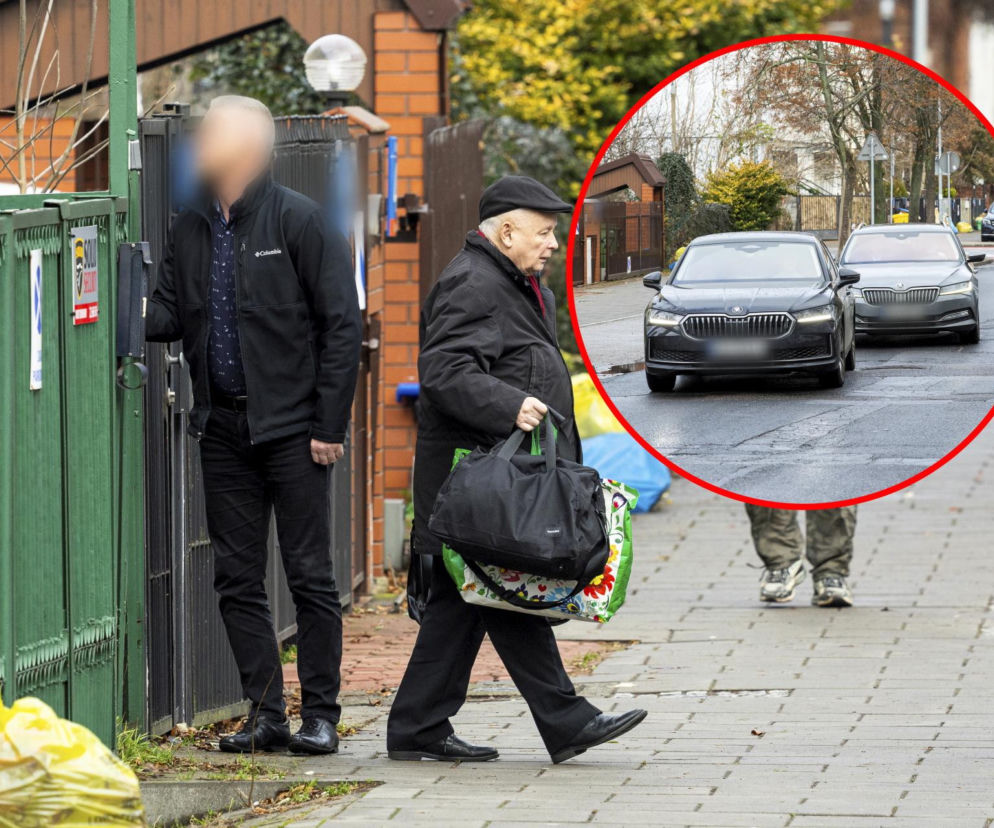 Prezes PiS robi pranie na mieście.