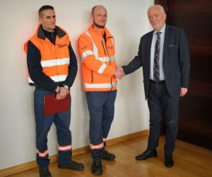 Pracownicy MPO Kraków uratowali dziecko z płonącego budynku