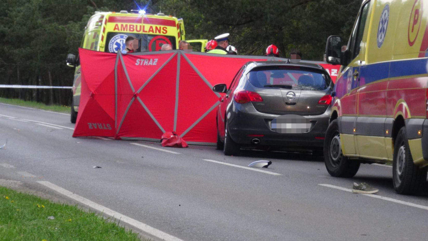 Śmierć na drodze pod Legionowem. Motocyklista zginął przejechany przez samochód