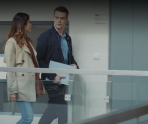 M jak miłość odc. 1891. Jakub (Krzysztof Kwiatkowski), Kasia (Paulina Lasota)