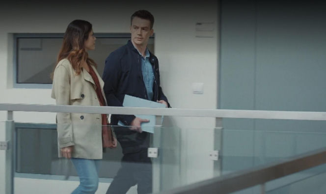 M jak miłość odc. 1891. Jakub (Krzysztof Kwiatkowski), Kasia (Paulina Lasota)