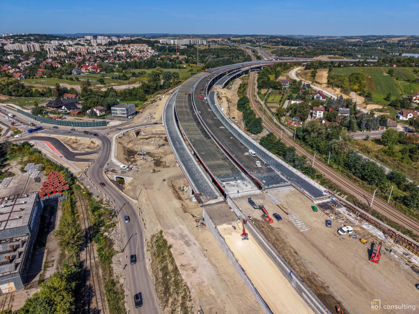 Węzeł Mistrzejowice i węzeł Grębałów - budowa wrzesień 2026