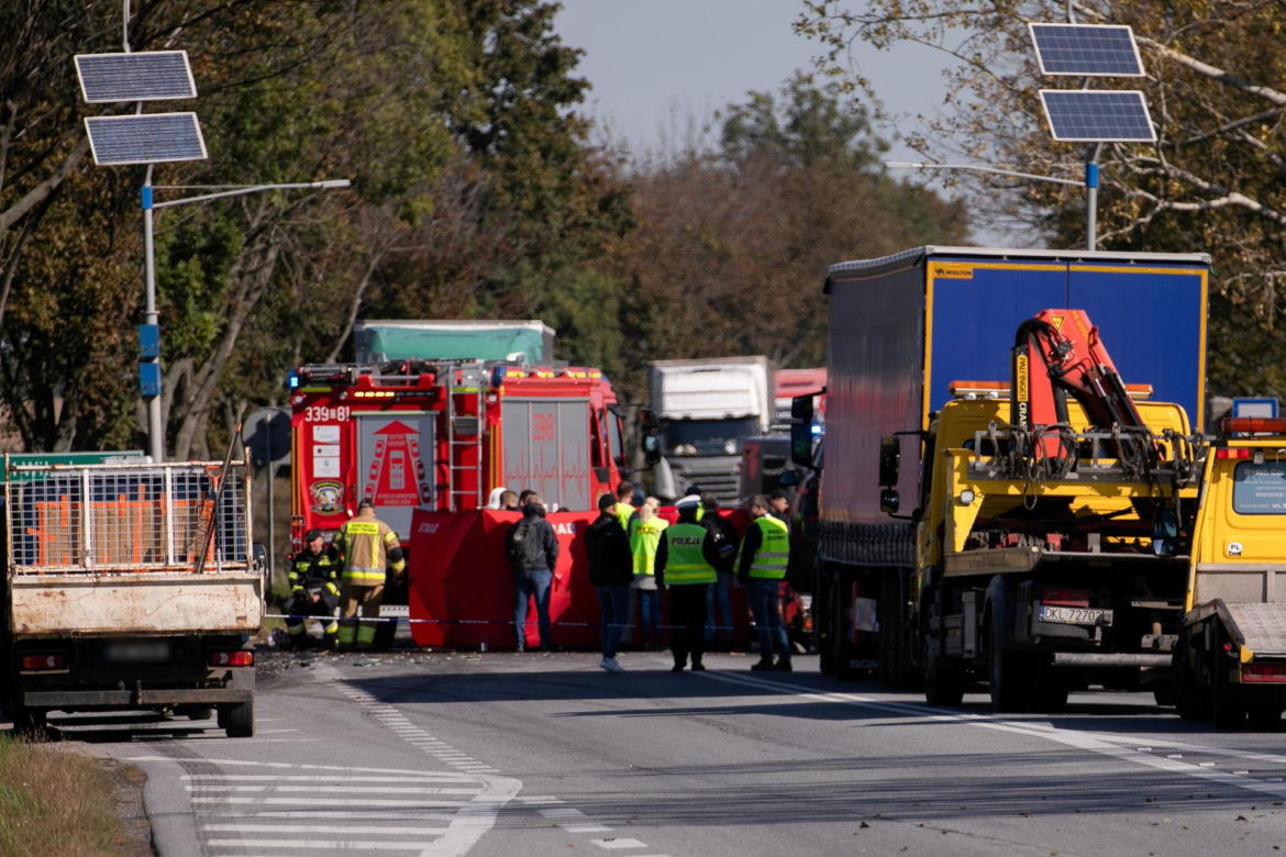  Tragiczny wypadek na DK8. Nie żyje policjant CBŚP 