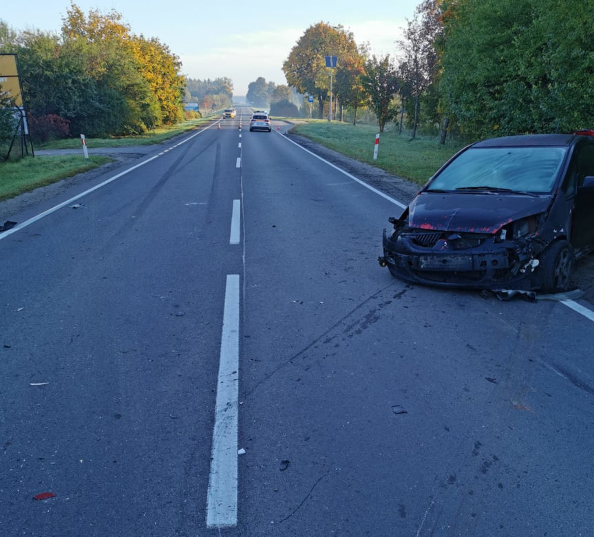 Olsztynek. Karambol czterech samochodów na DK 58. Ulica Mrongowiusza zablokowana [ZDJĘCIA]