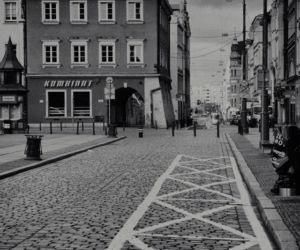Wrocław w czasie epidemii - opustoszałe centrum miasta