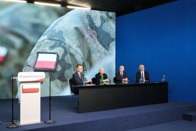 Jarosław Kaczyński mówił o NATO podczas konferencji PiS