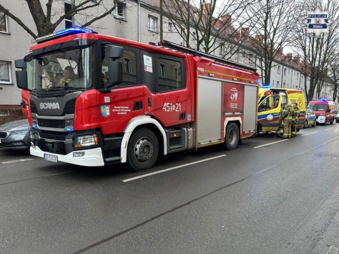Tragiczny pożar w Gliwicach. Nie żyje mężczyzna