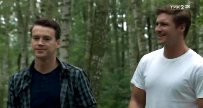 M jak miłość, odcinek 1336, Karski (Krzysztof Kwiatkowski), Marcin (Mikołaj Roznerski)