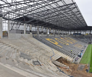Budowa stadionu w Szczecinie - październik 2020