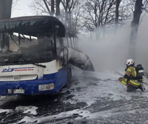 Pożar autobusu