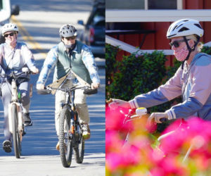 Katy Perry i Orlando Bloom na rowerach