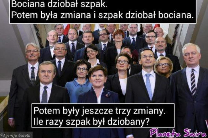 Rekonstrukcja rządu - memy