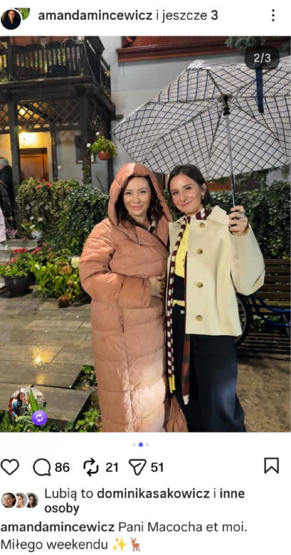 M jak miłość na planie. Joanna (Dominika Sakowicz), Agnes (Amanda Mincewicz)