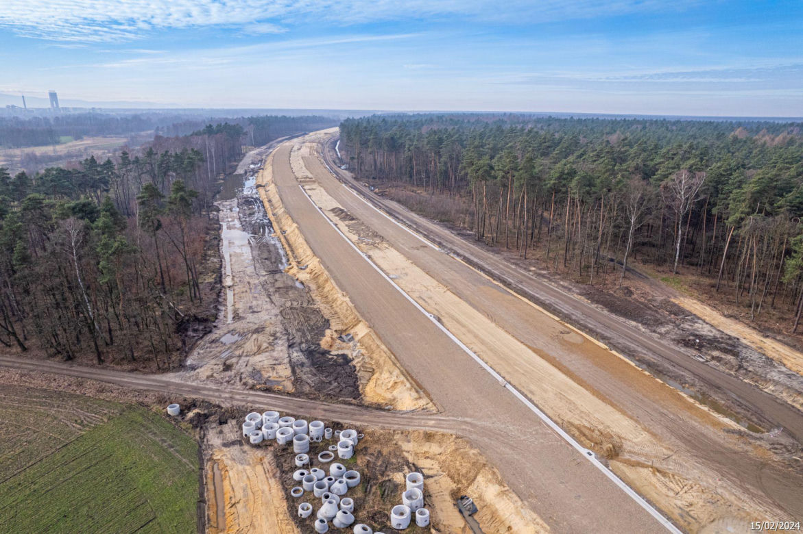 Budowa S1 Oświęcim - Dankowice LUTY 2024