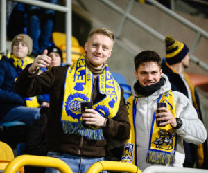 Arka Gdynia - Lechia Gdańsk: Zdjęcia kibiców z derbów Trójmiasta w ramach 23. kolejki PKO BP Ekstraklasy