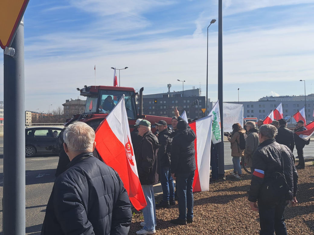Protest rolników w Krakowie. 20.03.2024