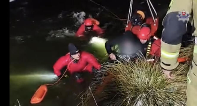 Dożywotni zakaz jazdy, alkohol i pościg. Finał na pękającym lodzie