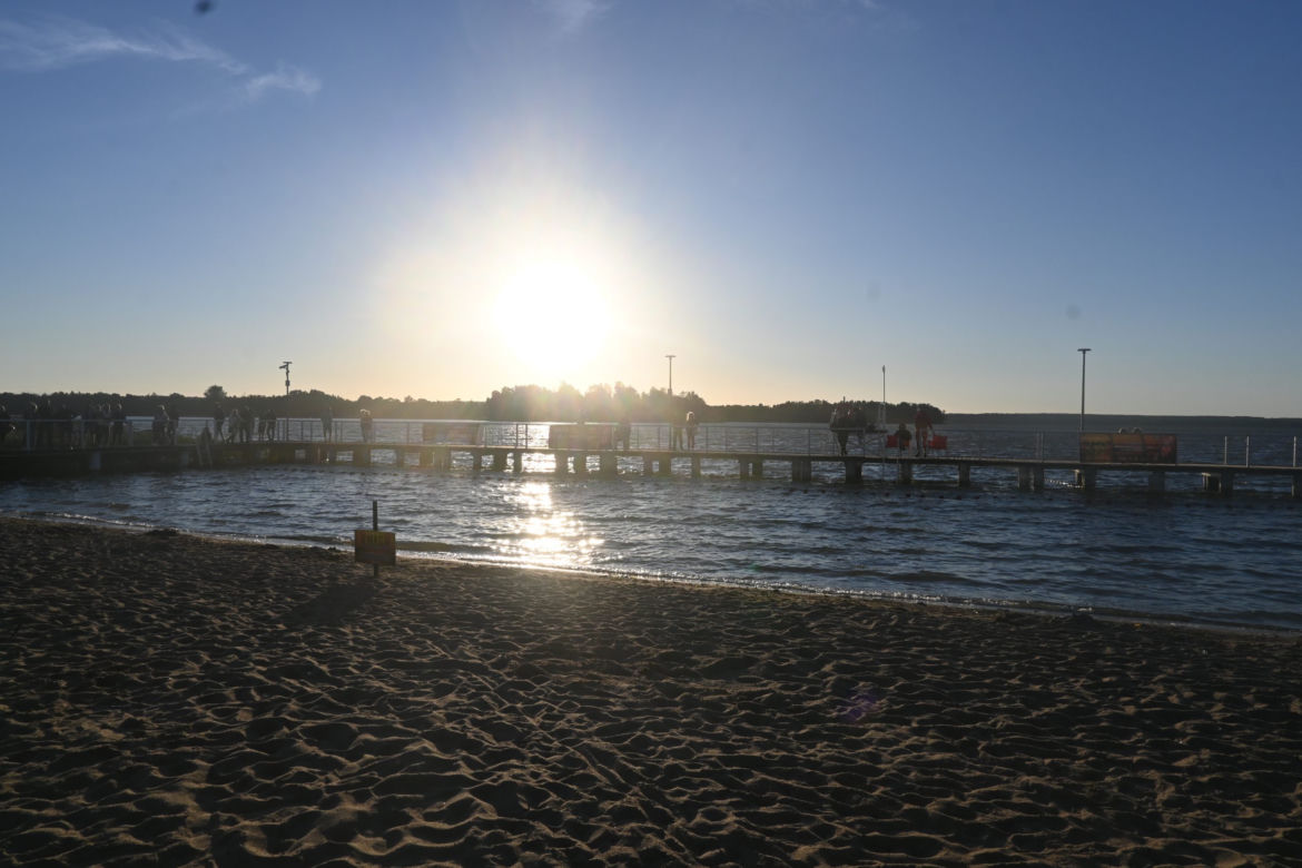 Plaża "Słoneczny Brzeg" nad jeziorem Dadaj w Rukławkach 
