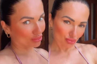 41-letnia Ewa Brodnicka eksponuje biust i nim trzęsie! Przytyła? Chyba w klatce piersiowej