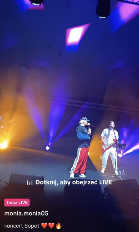 Skolim wystąpił na scenie po wypadku