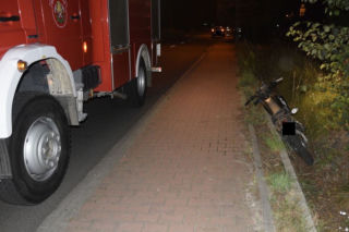 24-latek zahaczył motorem o chodnik, zginął na miejscu. Horror w Chabielicach
