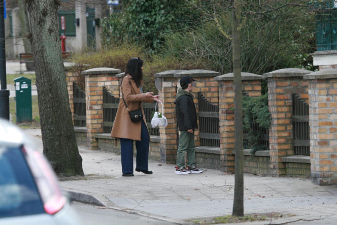 Marta Kaczyńska ze święconką