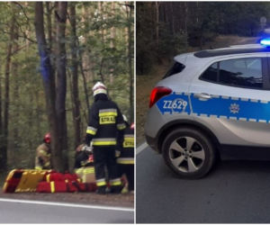 Cybulice Małe. To ZABÓJSTWO? Zepchnął z drogi motocykl i uciekł! [ZDJĘCIA]