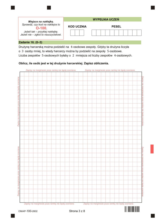 Próbny egzamin ósmoklasisty 2026: Matematyka ARKUSZE CKE