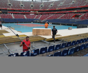 Na Stadionie Narodowym zagrają 45 cm nad ziemią