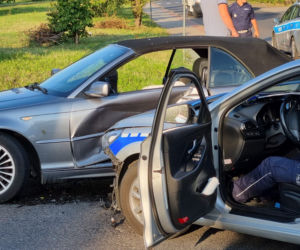 Szaleńczy pościg ulicami Koszalina. BMW staranowało radiowozy