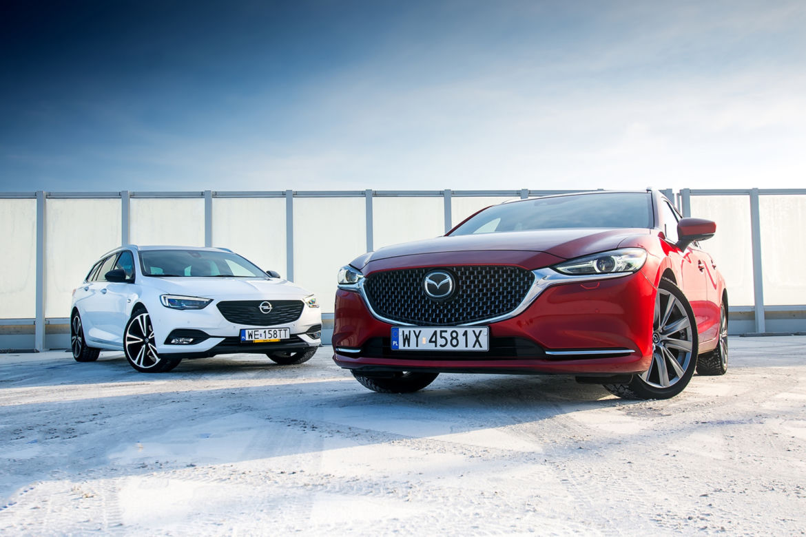 Mazda 6 Sport Kombi 2.2D 184 KM AT6 AWD vs. Opel Insignia Sports Tourer 2.0 CDTi 210 KM AT8 AWD