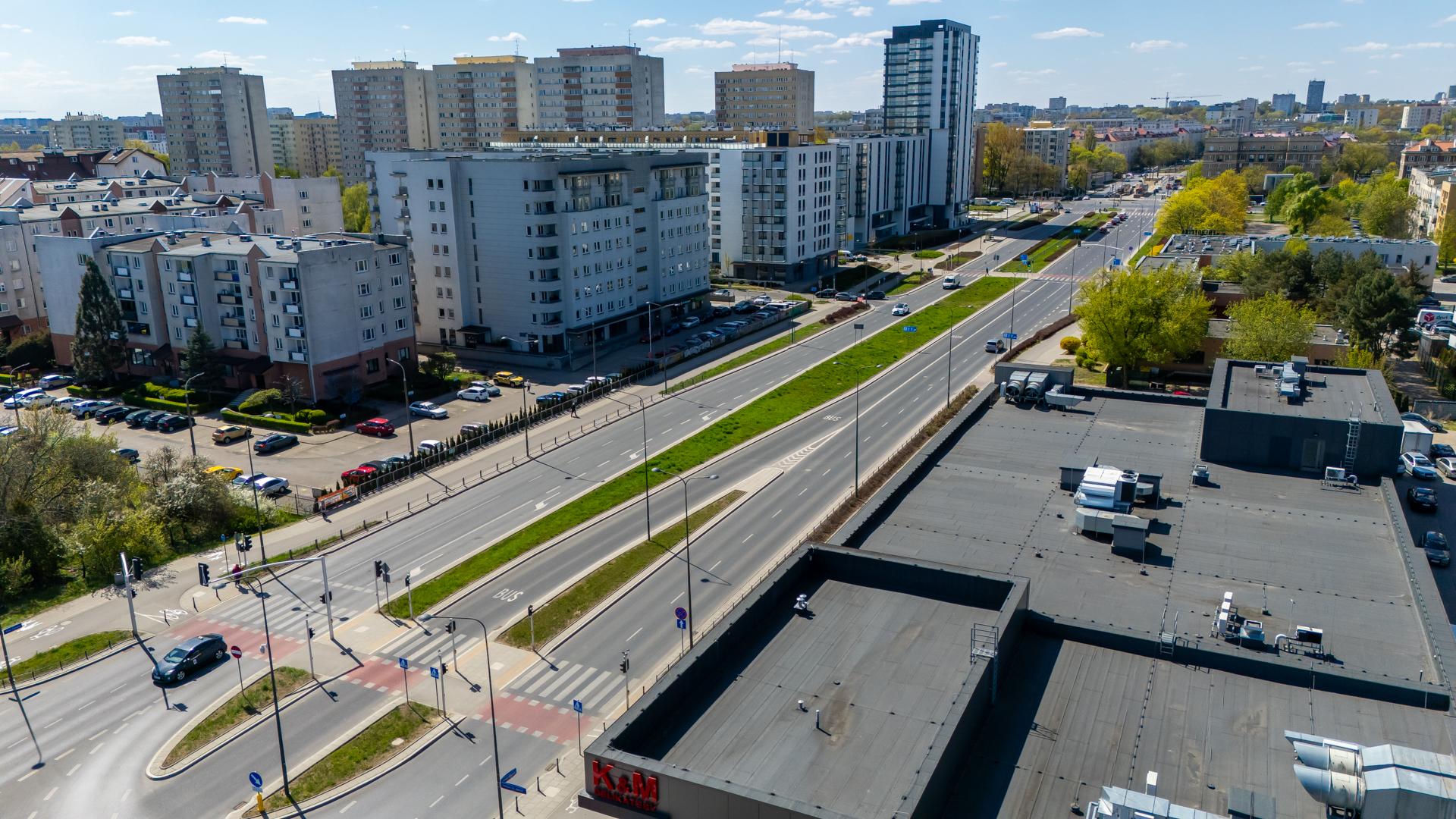 Rezerwa pod tramwaj w Al. Polski Walczącej w Warszawie