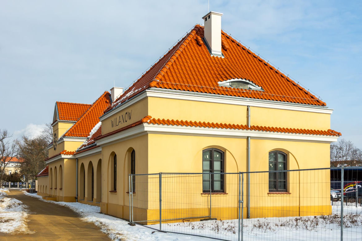 Dawny dworzec Warszawa Wilanów po remoncie