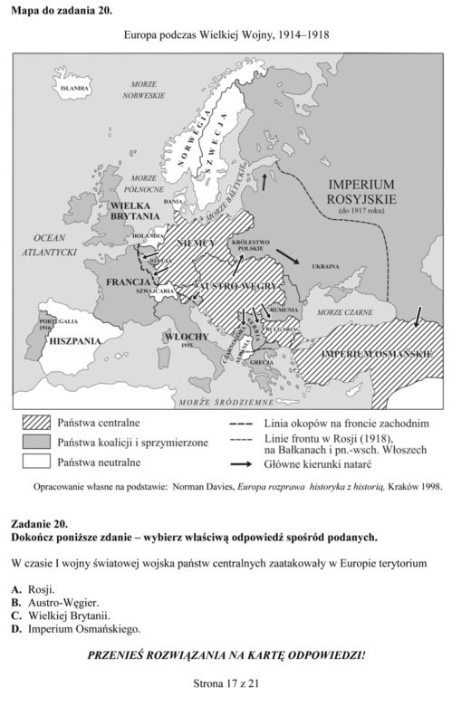 Próbny egzamin gimnazjalny - Historia i WOS