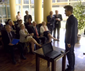 Falkowicz (Michał Żebrowski) nowym dyrektorem szpitala w Leśnej Górze w Na dobre i na złe