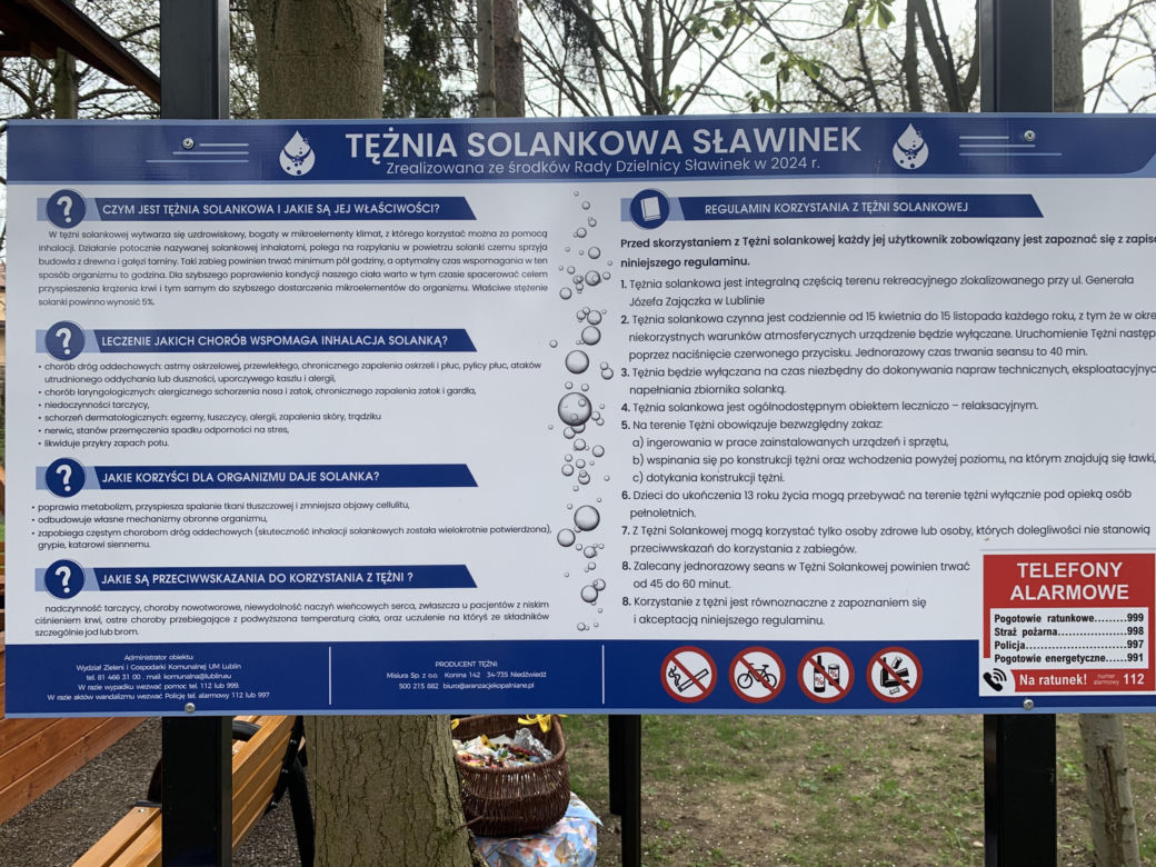 Na Sławinku będzie można zdrowo odetchnąć. W Lublinie powstała pierwsza tężnia solankowa