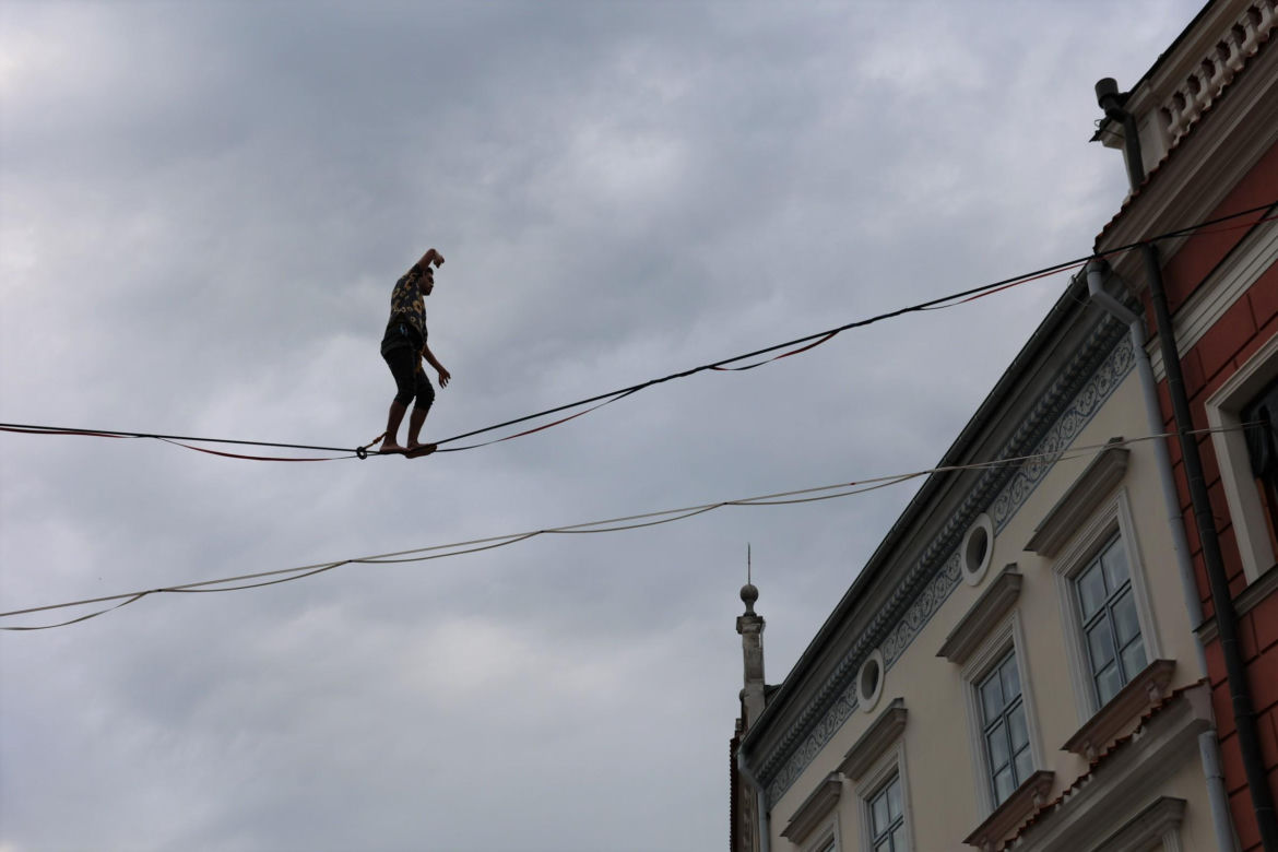 Urban Highline Festival 2024 przy Trybunale Koronnym w Lublinie
