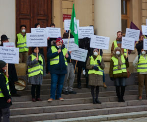Przeciwko zabudowie Górek Czechowskich. „Strajk dla Ziemi” w centrum Lublina