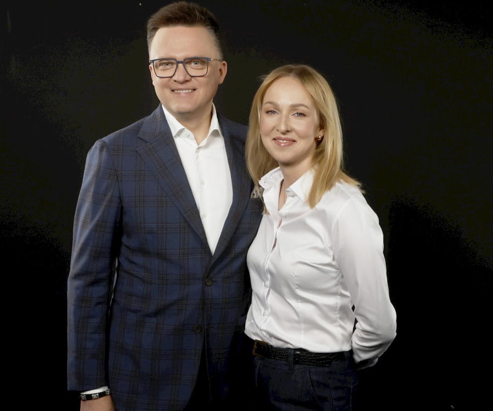 Szymon Hołownia z żoną, Urszulą Brzezińską-Hołownią