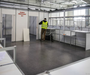 SZPITAL TYMCZASOWY w Targach Lublin. Zdjęcia z 26.11.2020 r.