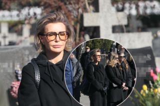 Joanna Racewicz w czerni przy grobie tragicznie zmarłego męża. Minęło 16 lat, ale ona wciąż pamięta