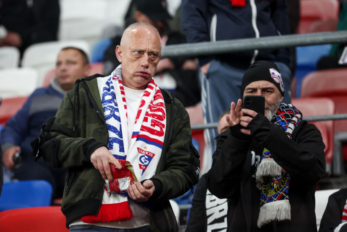 Górnik Zabrze - Legia Warszawa: Zdjęcia kibiców i zawodników z hitu 13. kolejki PKO BP Ekstraklasy