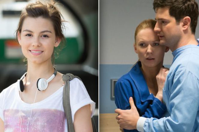 Na dobre i na złe. Adam Krajewski (Grzegorz Daukszewicz), Blanka (Pola Gonciarz), Wiktoria Consalida (Katarzyna Dąbrowska)