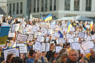 35 lat niepodległej Ukrainy. Obchody na Placu Zamkowym w Warszawie