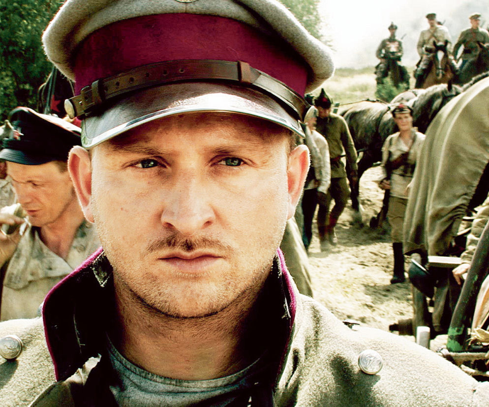 Kadr z filmu Bitwa Warszawskia 1920 (2011). Na zdjęciu Borys Szyc odtwórca jednej z głównym ról