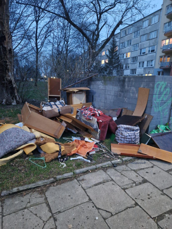 Dzikie śmietnisko w centrum Wrocławia. Mieszkańcy osiedla: Żyjemy w chlewie 