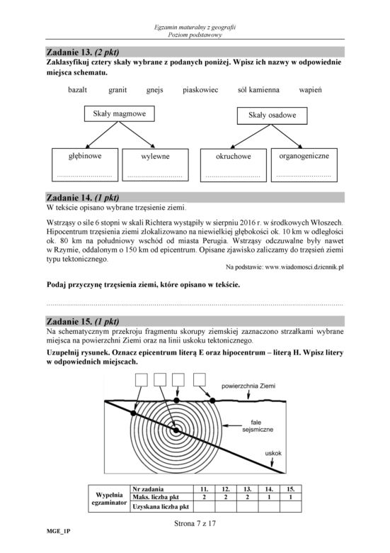 Matura 2018 - Geografia poziom podstawowy. Arkusze egzaminacyjne, stara matura