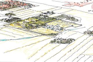 Szkic Muzeum Utracony Sztetl autorstwa Rainera Mahlamäkiego